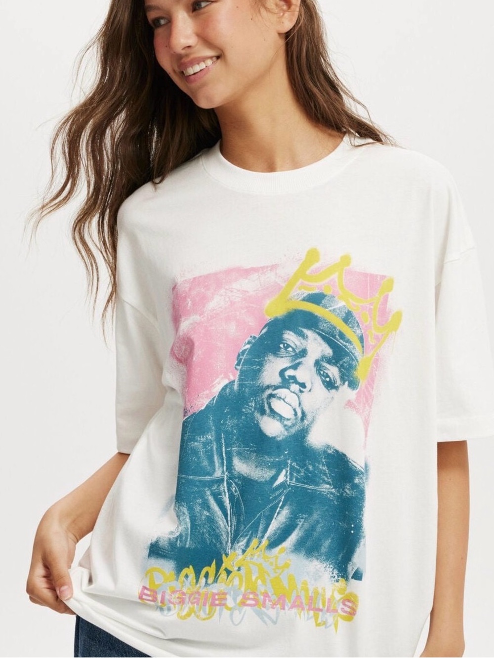 Cotton On Biggie Smalls Band Tee - Size M - Oversized NWT